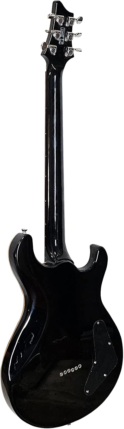 IYV- IP-350 LH, 6 String PRS Solid-Body Electric Guitar, Trans Black, Left hand