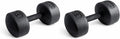 Legacy Solid Round Dumbbell Black – Heavy Duty Cast Iron Hand Weight with Knurled Ergonomic Grip for Strength Training, Muscle Toning, Home Gym Workout – 5 lb to 150 lb In Single & Pair