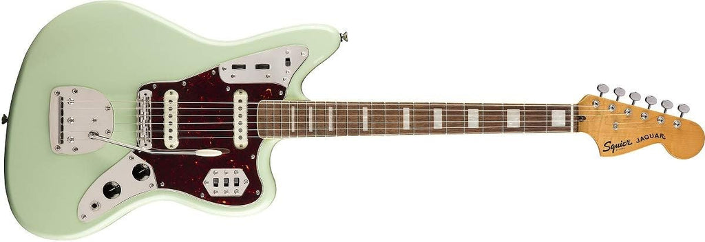 Squier Classic Vibe 70s Jaguar Electric Guitar, with 2-Year Warranty, Surf Green, Laurel Fingerboard