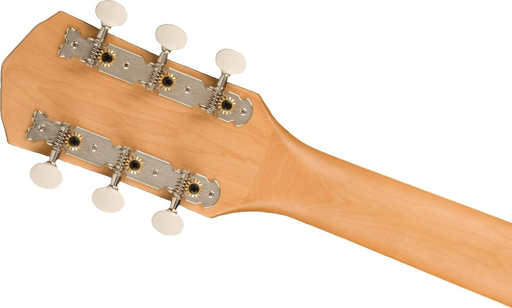 Fender Tim Armstrong Hellcat Concert Acoustic Guitar, with 2-Year Warranty, Natural, Walnut Fingerboard