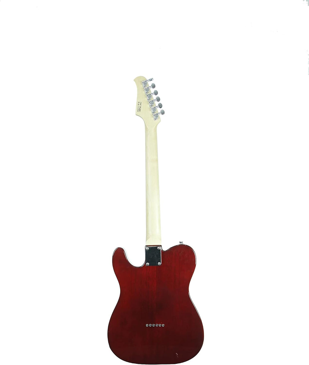 IYV ITF-450 TL Solid Top Semi Hollow Body Electric Guitar, Trans Red