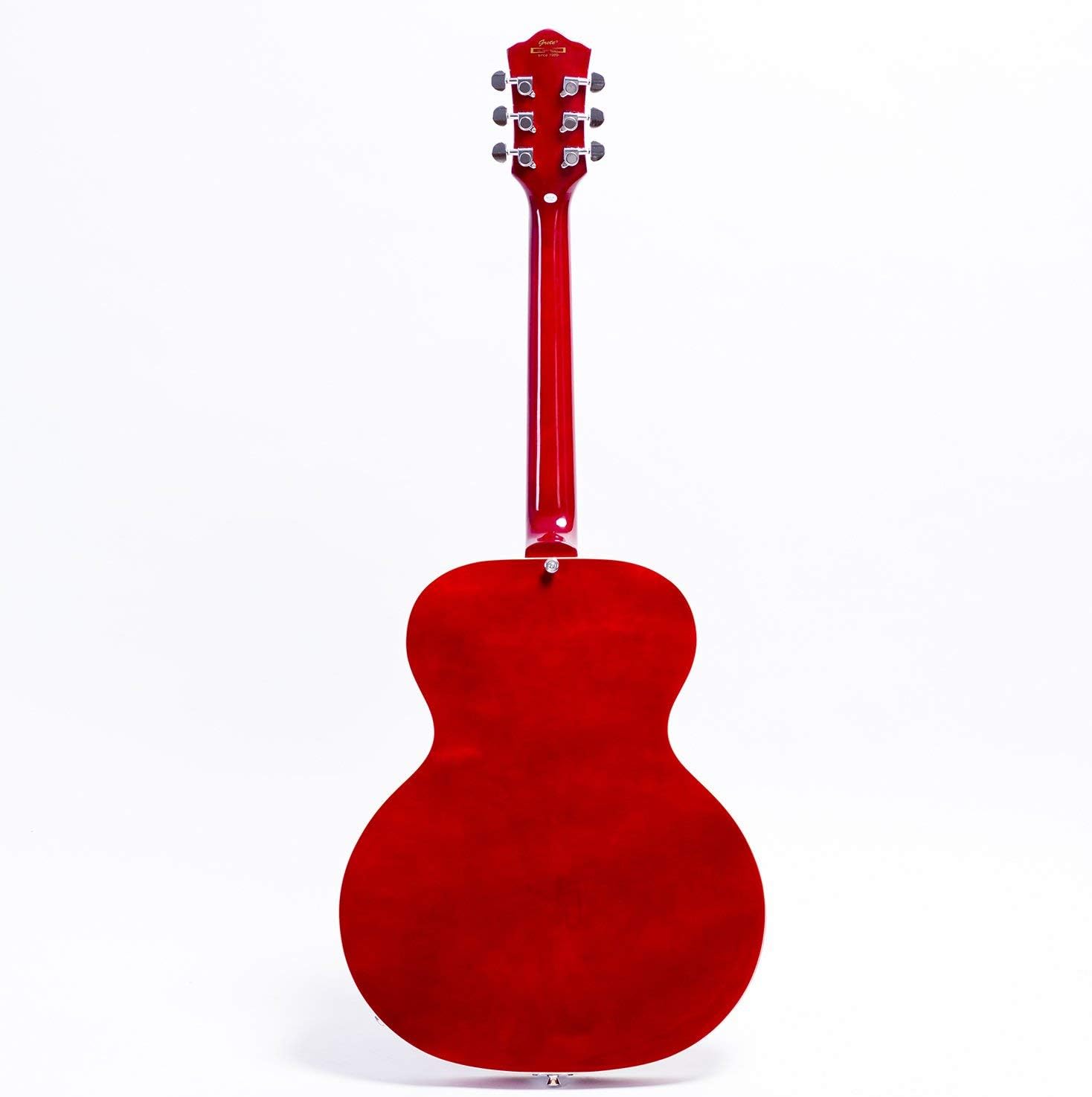GROTE Jazz Electric Guitar Hollow Body Chrome Hardware P90 pickup (RED)