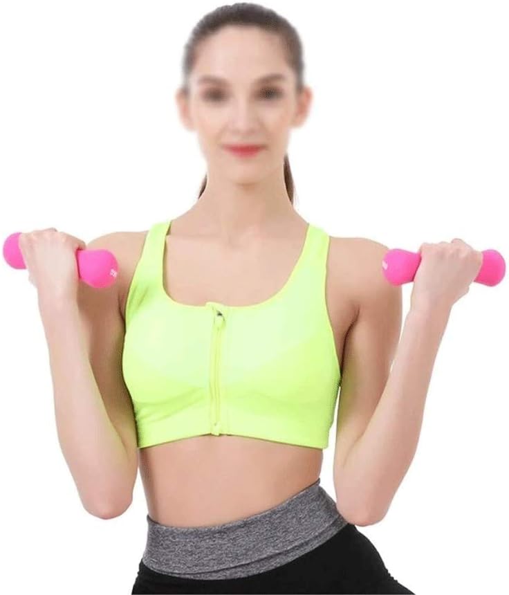2pcs Dumbbell Female and Men's Beginner Aerobics Bodybuilding Fitness Equipment Home Gym Exercise Thin Arm Pilates Yoga Weight Lose Sporting Goods Dumbbells (Color : Pur