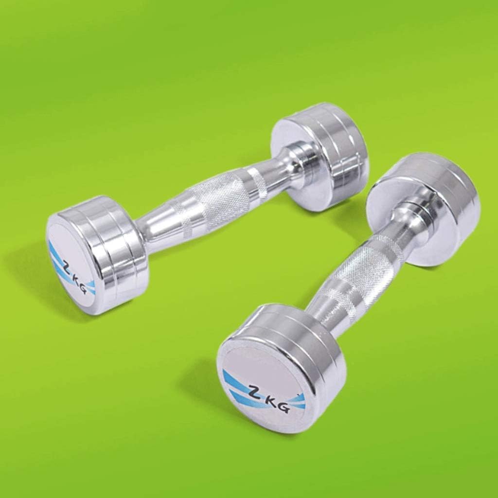 Dumbbell for Home Gym 1 Pair Dumbells Fitness Dumbbell Pure Steel Gym Dumbells Set for Women Body Building Home Exercise Fitness Workout Equipment(10kg(5kg*2))