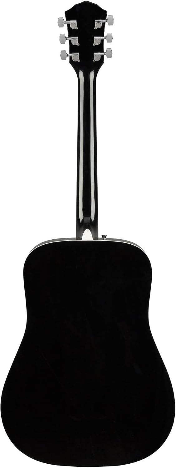 Fender FA-125 Dreadnought Acoustic Guitar, with 2-Year Warranty, Black, with Gig Bag