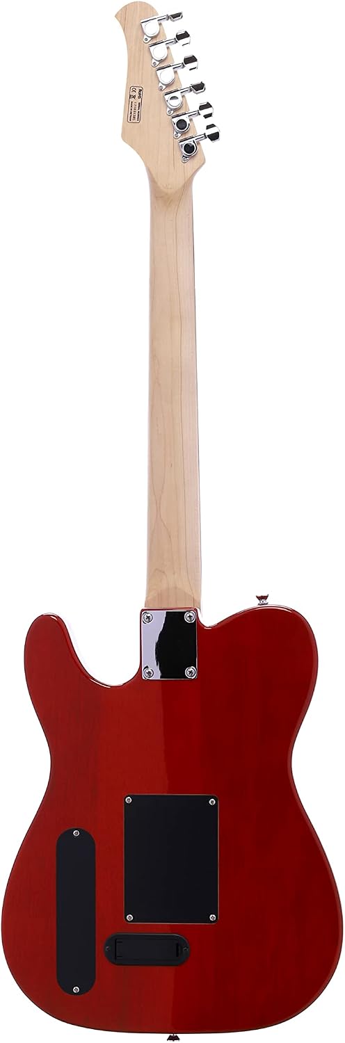 IYV- ITAP-200 Semi Hollow Semi-Aucoustic Electric Guitar, Trans Red (IYV)