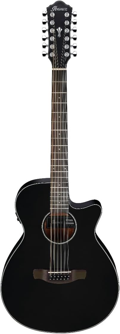 Ibanez AEG5012 12-string Acoustic-electric Guitar - Black