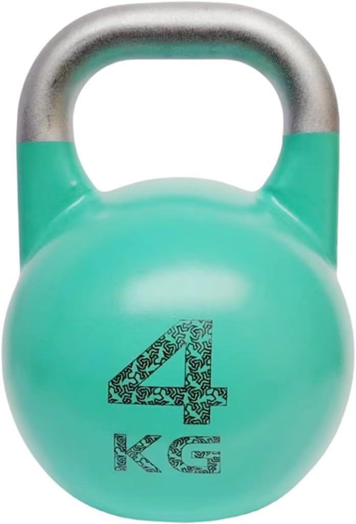 Kettlebell Weights Fitness Sports Competitive Kettle Ball, Muscle Training Dumbbells for Men and Women, Swing/Squat, Gym Exercise Equipment(Light green-4kg)