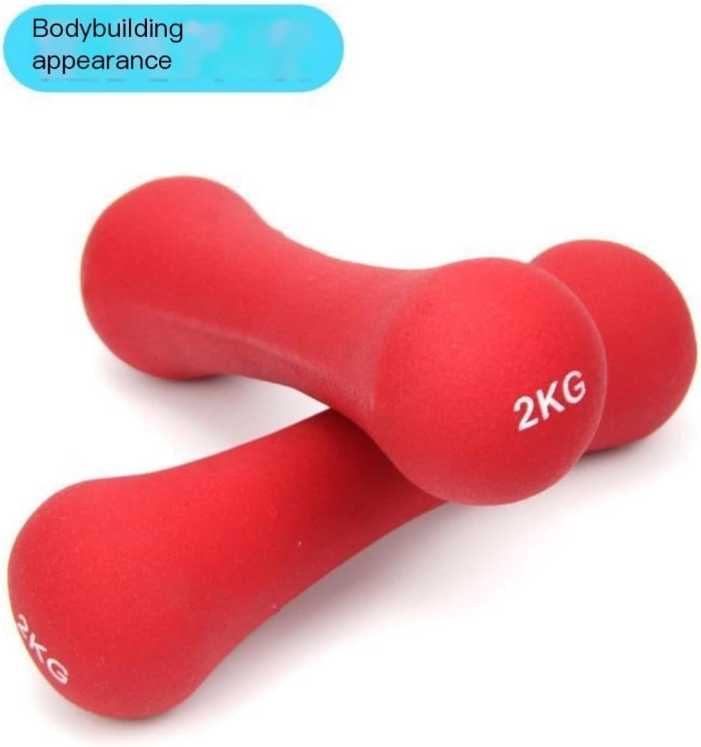 Dumbbel Home Fitness Equipment Bone Dumbbells For Women Jumping Exercises Slimming Arms Yoga Fitness Dumbbells Barbell, 4kg, Pink