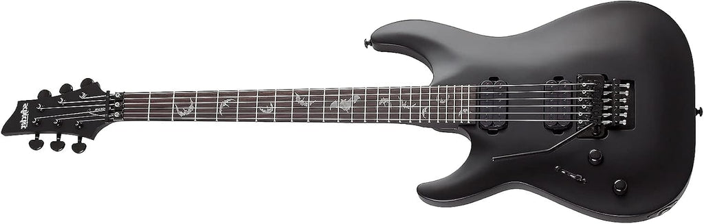 Schecter Damien-6 FR LH Left-Handed Electric Guitar - Satin Black