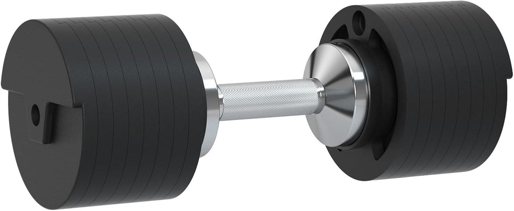 SNODE AD80 Drop Proof 80 lbs Adjustable Dumbbell Set -Adjustable Weights with Cast Iron Plates and Cradle, Knurled Handle, Fast Adjust, Compact Home Gym Equipment for Bench & Press