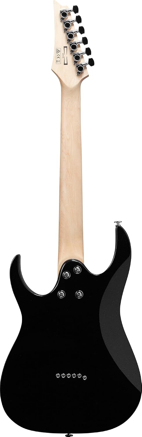 Ibanez GRGM21 RG Gio miKro Short-Scale Electric Guitar - Black Night Bundle with Gig Bag, Tuner, Strap, Instrument Cable, Austin Bazaar Instructional DVD, and Polishing Cloth