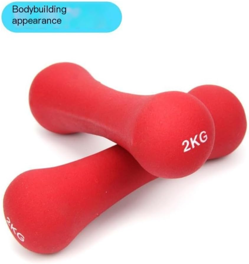 Dumbbel Home Fitness Equipment Bone Dumbbells For Women Jumping Exercises Slimming Arms Yoga Fitness Dumbbells Barbell, 2kg, Pink