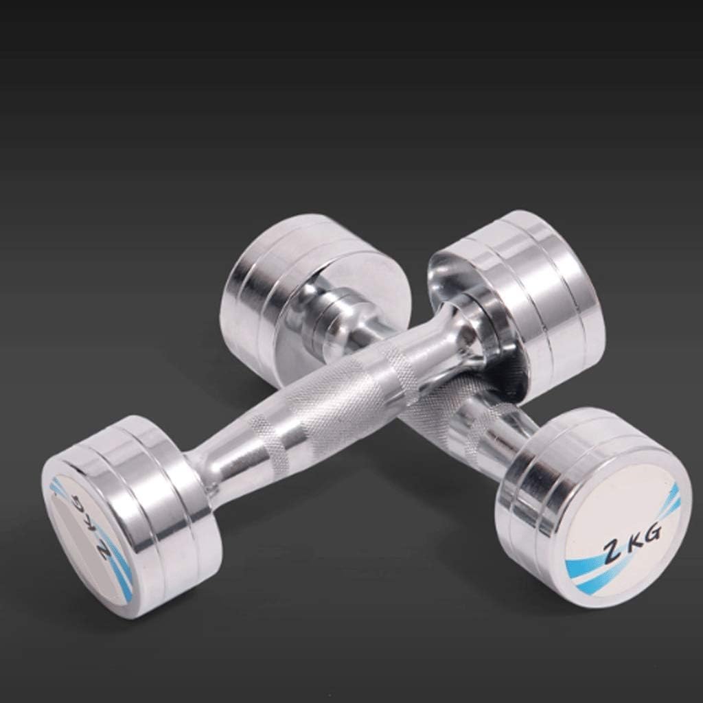 Dumbbell for Home Gym 1 Pair Dumbells Fitness Dumbbell Pure Steel Gym Dumbells Set for Women Body Building Home Exercise Fitness Workout Equipment(10kg(5kg*2))