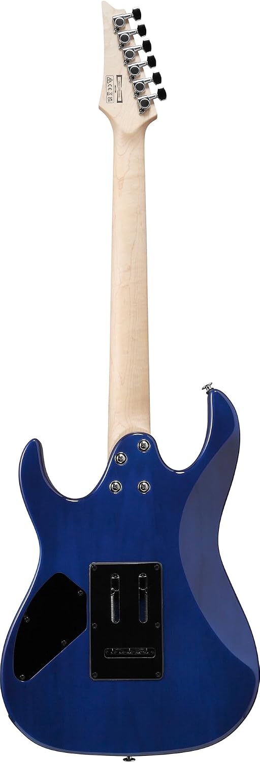 Ibanez GRX70QA RG Gio Electric Guitar - Transparent Blue Burst Bundle with Amplifier, Gig Bag, Tuner, Instrument Cable, Picks, Austin Bazaar Instructional DVD, and Polishing Cloth