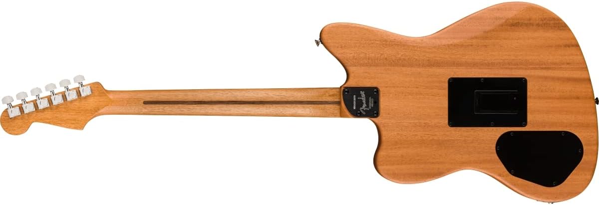 Fender Acoustasonic Player Jazzmaster Acoustic Electric Guitar, with 2-Year Warranty, Ice Blue, Rosewood Fingerboard, with Gig Bag