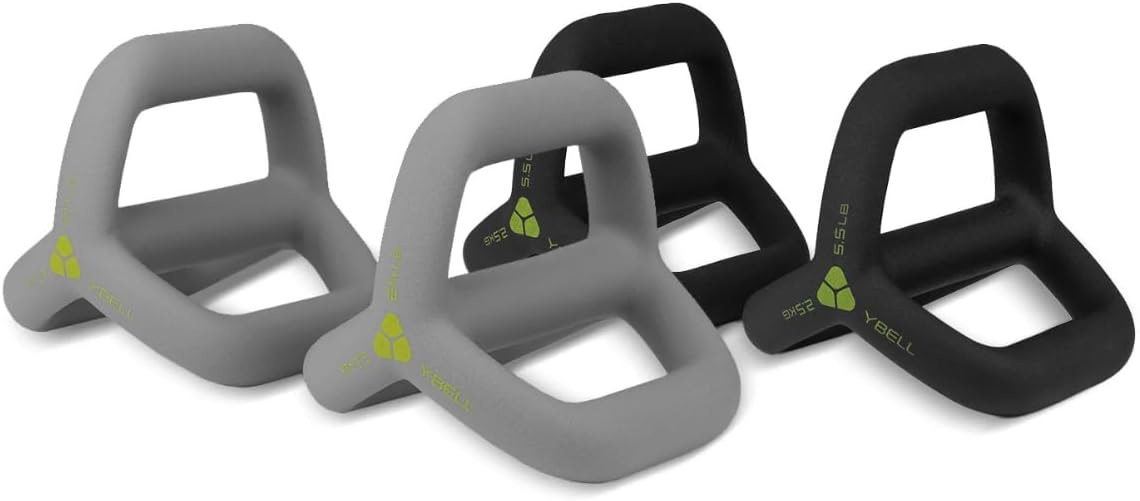 TRX YBell Neo Series 3-in-1 Kettlebell, Dumbbell and Push Up Bar Workout Equipment | Commercial Grade Neoprene Coated Surface | Perfect for Strength Training & Conditioning Workouts | Bundle