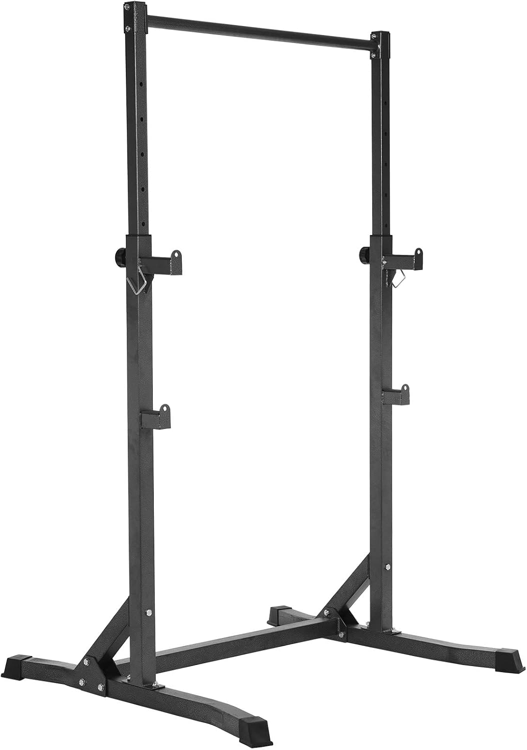 Tone Fitness 20 Pound Dumbbell Set Multi-Function Half-Frame Power Rack Exercise Squat Stand with Other Accessories, for Home Fitness Bar Rack Attachment