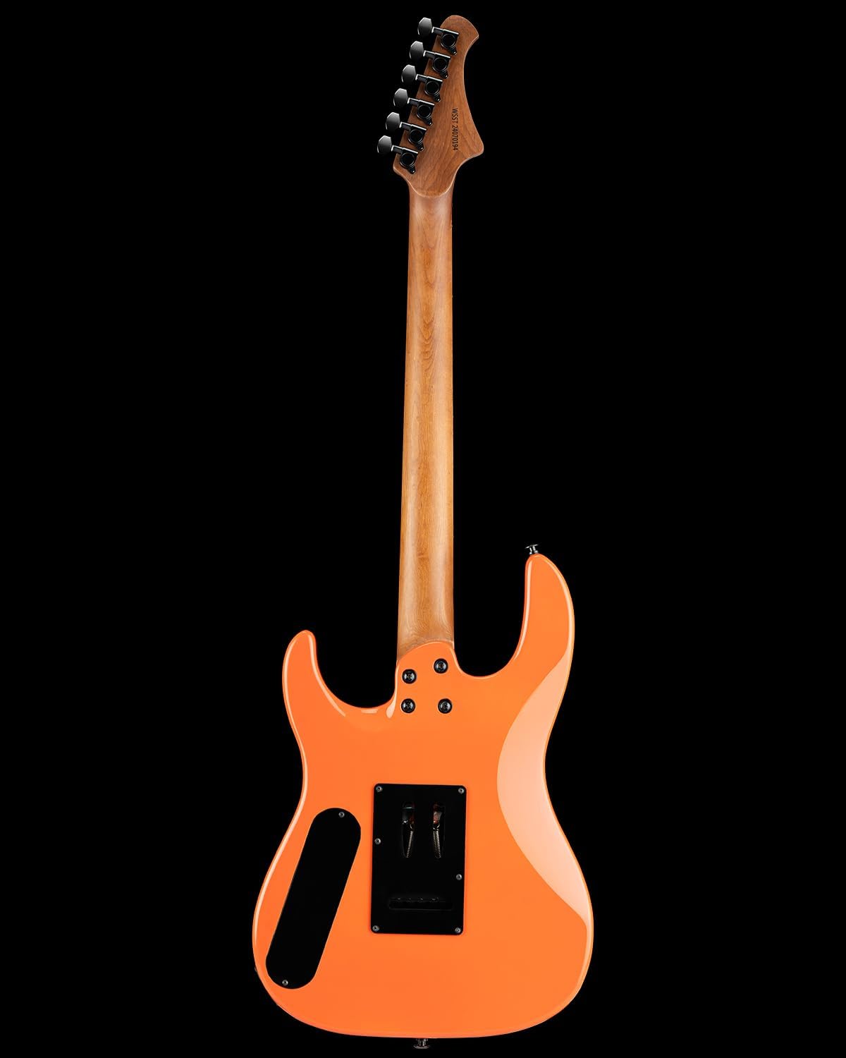 WestCreek Aetheris Solid Body Electric Guitar, Mahogany Body, Maple Neck, Rosewood Fretboard, Rounded End Frets, Bone Nut, 24 Frets (Yellow)