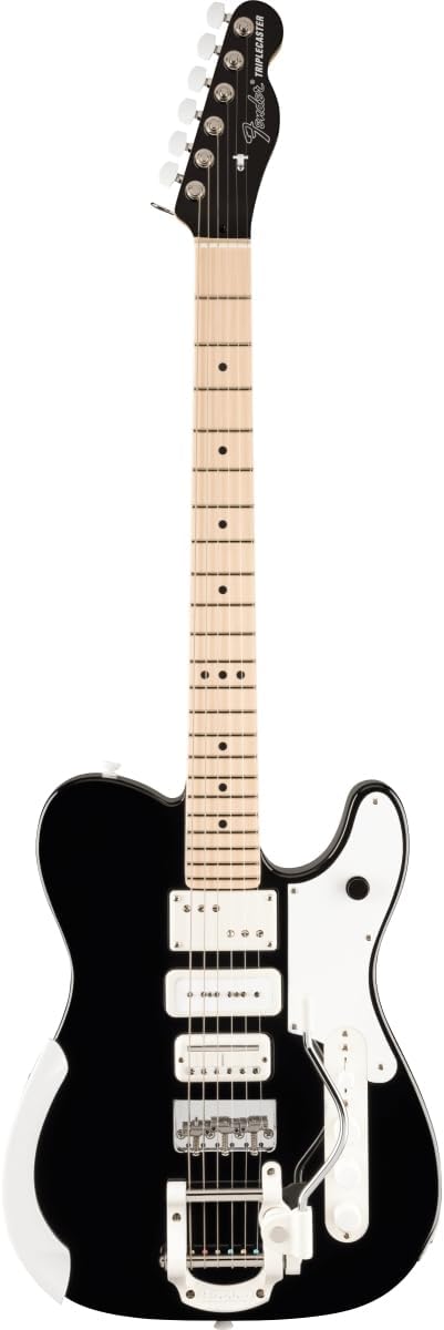 Fender Jack White Triplecaster Telecaster Electric Guitar - Black