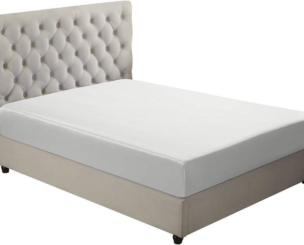 Orose Silk Fitted Bottom Sheet-100% Natural Mulberry Silk,Hypoallergenic,19 Momme,Seamless,Deep Pocket(16'),1pc (Ivory, Full)