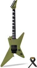 WestCreek HVFR Solid Body Electric Guitar, Heavy Metal Pickups, Heavy Metal Guitar, Rounded End Jumbo Frets (Matte Green)