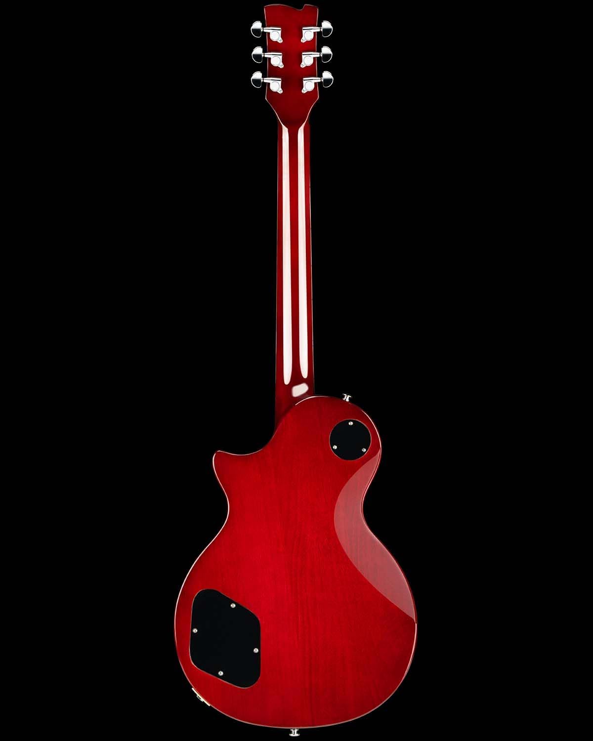 WestCreek Underdog Solid Body Electric Guitar, Mahogany Body, Maple Neck, Rosewood Fretboard, Rounded End Frets, Bone Nut, 22 Frets (CherryBurst)