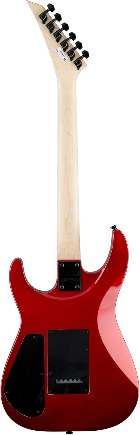 Jackson JS Series Dinky JS11 Electric Guitar - Metallic Red Bundle with Cable, Tuner, Strap, Picks, and Austin Bazaar Instructional DVD