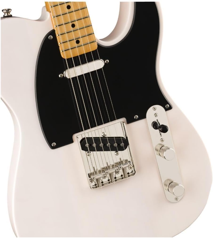 Squier Classic Vibe 50s Telecaster Electric Guitar, with 2-Year Warranty, White Blonde, Maple Fingerboard