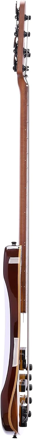 IYV-IPJB-500A Solid Body with Flame Maple Electric Jazz Bass, Natural