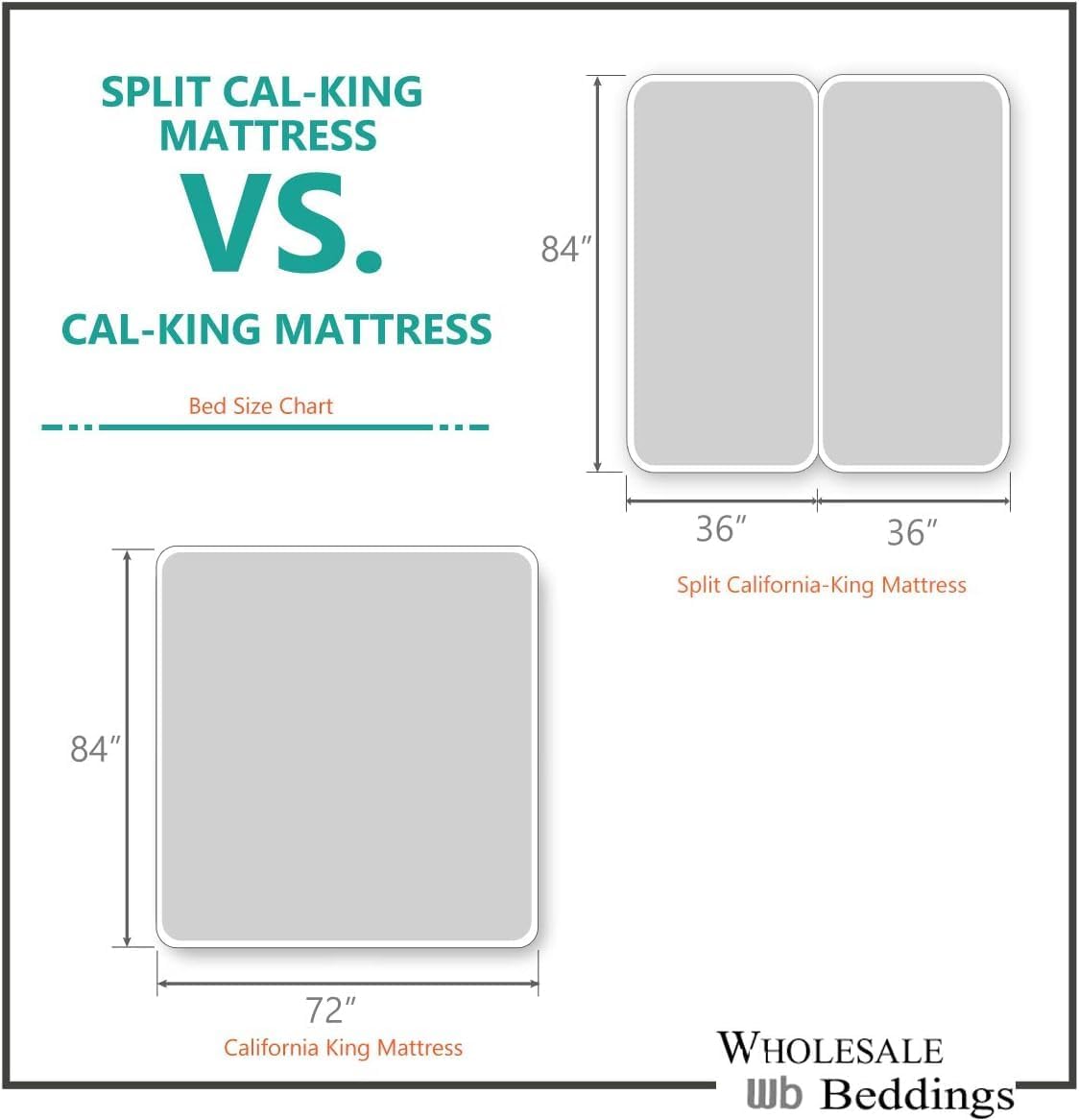 Royal Tradition Solid 300 Thread Count, 100 Percent Cotton 5PC Split California King Sheets Set for Adjustable Beds, White