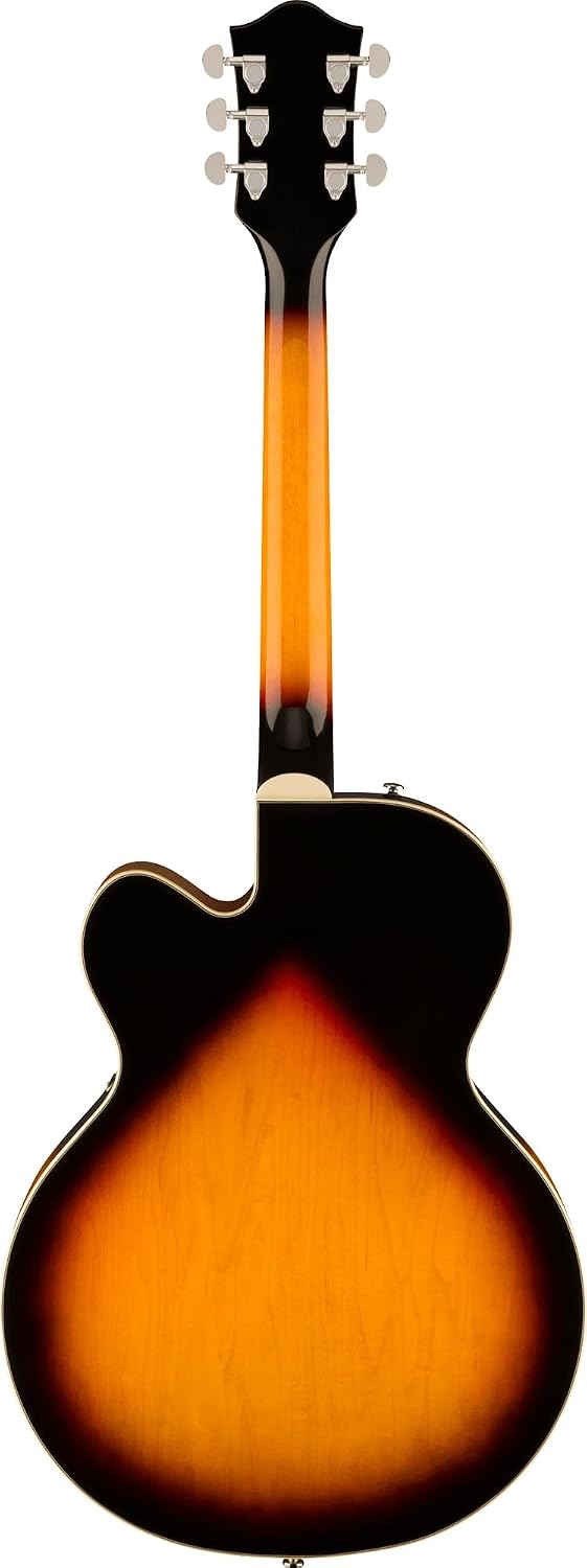 Gretsch G2420 Streamliner Hollow Body Electric Guitar - Aged Brooklyn Burst Bundle with Strings, Strap, Picks, String Winder, and Austin Bazaar Polishing Cloth