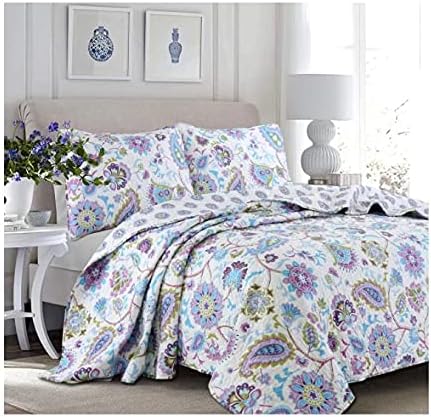 Blancho Bedding Quilt Set 3 Pcs Bedding Set Bedroom Bed 100% Cotton King Size