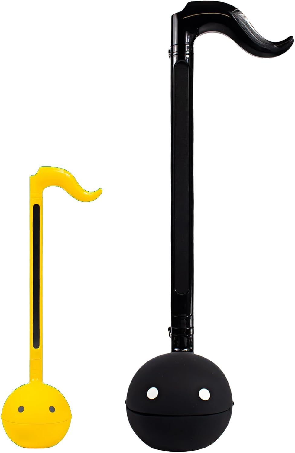Otamatone Regular [Yellow] and Otamatone Deluxe [Black] Bundle Japanese Electronic Musical Instrument Portable Music Synthesizer Maywa Denki Award Winning Educational Fun Gift for Children Teen Adult
