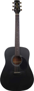 Jasmine 6 String Acoustic Guitar, Right, Black, (S35-B)