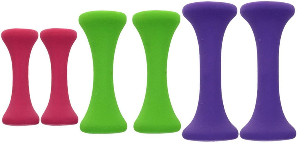 Aramox 6pcs Hand Weights Set Ergonomic Design Fitness Equipment 2lb 3lb 5lb for Women Home Workout