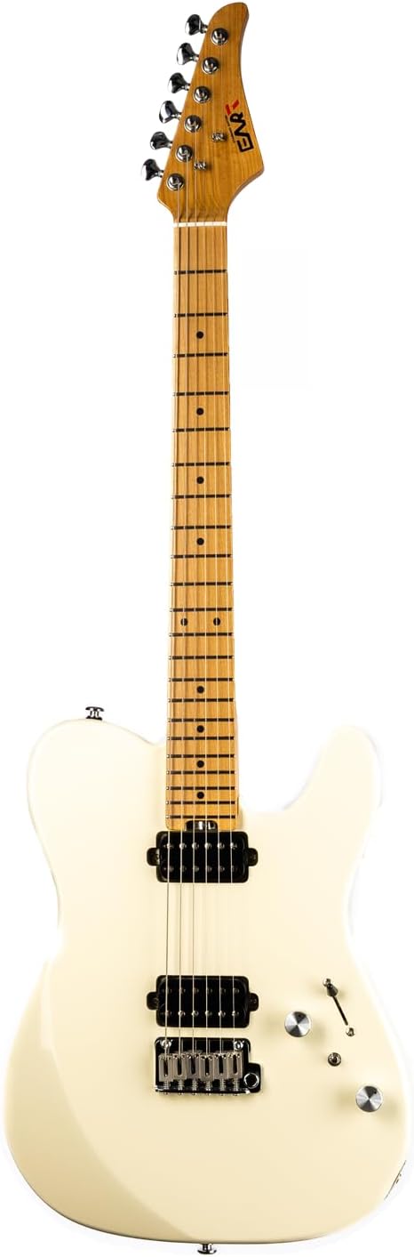 EART TL-380 6 String Solid-Body Electric Guitar Roasted Mahogany Body Maple Neck, Available in Gloss Finishes,Right