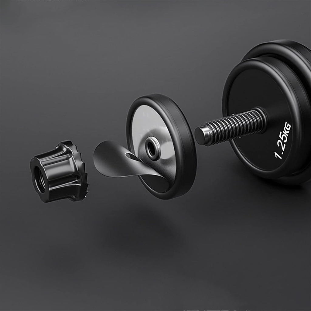 Exercise Set 20KG Dumbbells Pairs 3-44 lbs Adjustable Dumbbell Weight Set Barbell Lifting with 2 Connector for Home Bodybuilding Training(10kg2) Weight Bell