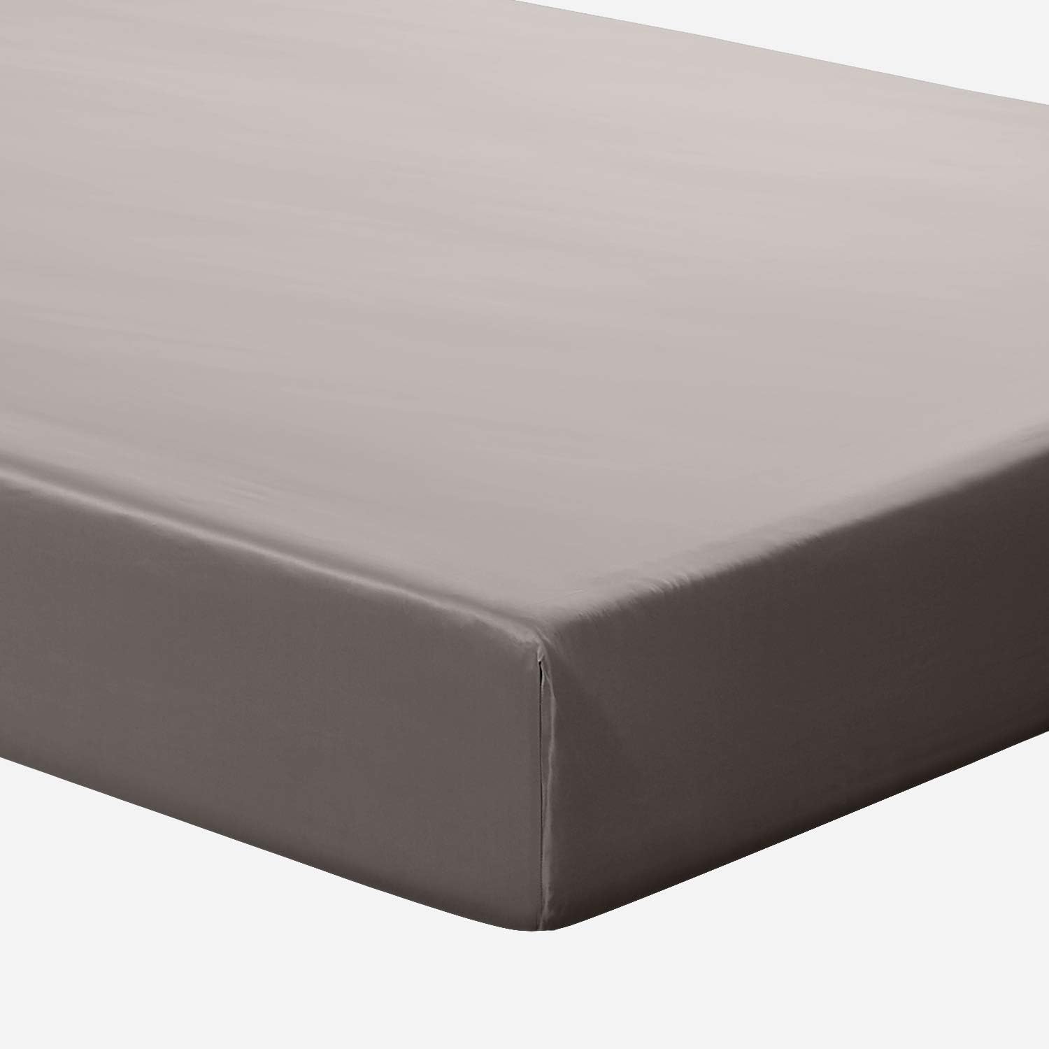 Orose Silk Fitted Bottom Sheet-100% Natural Mulberry Silk,Hypoallergenic,19 Momme,Seamless,Deep Pocket(16'),1pc (Grey, Full)