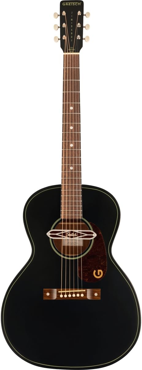 Gretsch Jim Dandy Series DELTOLUXE Concert Acoustic Guitar, Black TOP