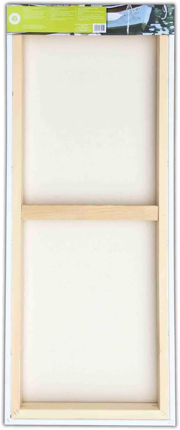 Artist's Loft 16' x 40' Level 3 Gallery Wrapped Heavy Duty Canvas - Archival, Acid Free Cotton Canvas for Acrylic and Oil Paint - Bulk 6 Pack