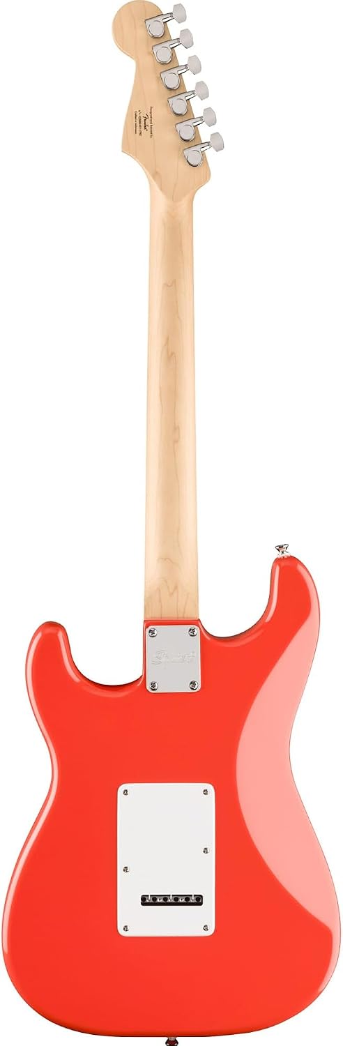 Fender Squier Sonic Stratocaster - Fiesta Red Bundle with Frontman 10G Amp, Instrument Cable, Tuner, Strap, Picks, and Austin Bazaar Instructional Video