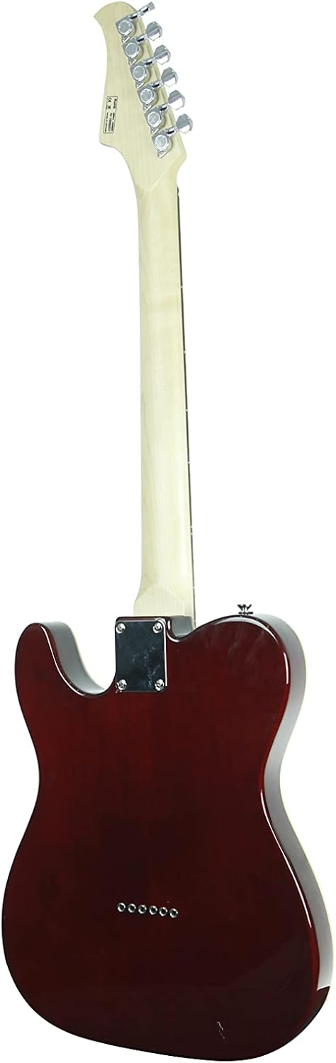 IYV ITF-450 TL Solid Top Semi Hollow Body Electric Guitar, Trans Red