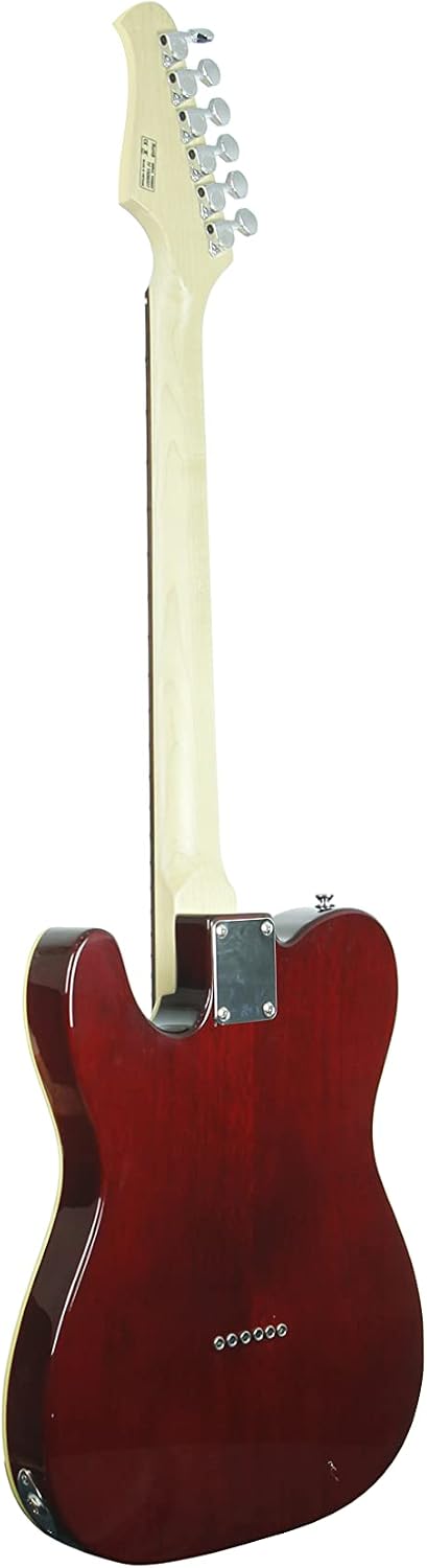 IYV ITF-450 TL Solid Top Semi Hollow Body Electric Guitar, Trans Red