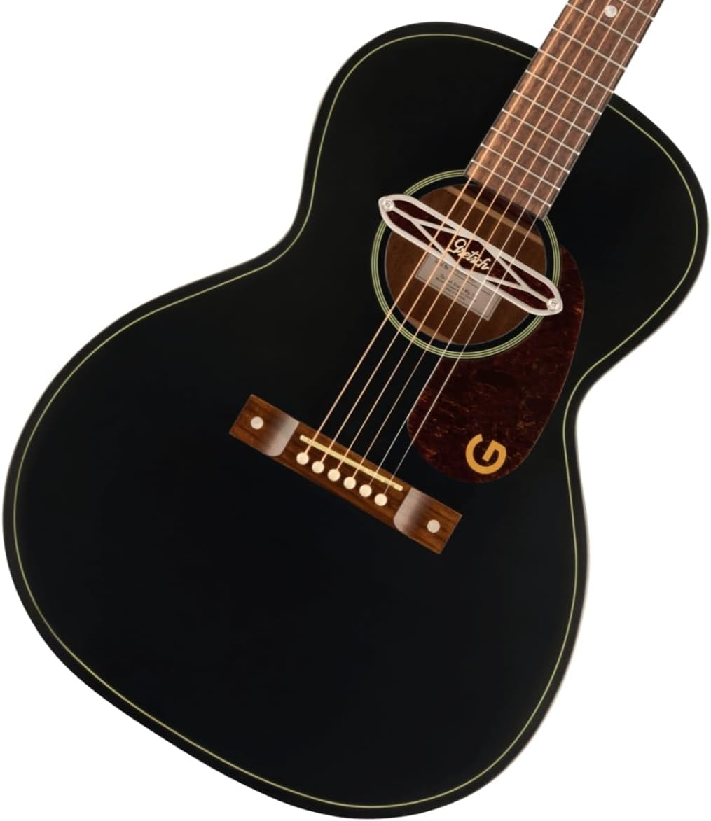 Gretsch Jim Dandy Series DELTOLUXE Concert Acoustic Guitar, Black TOP