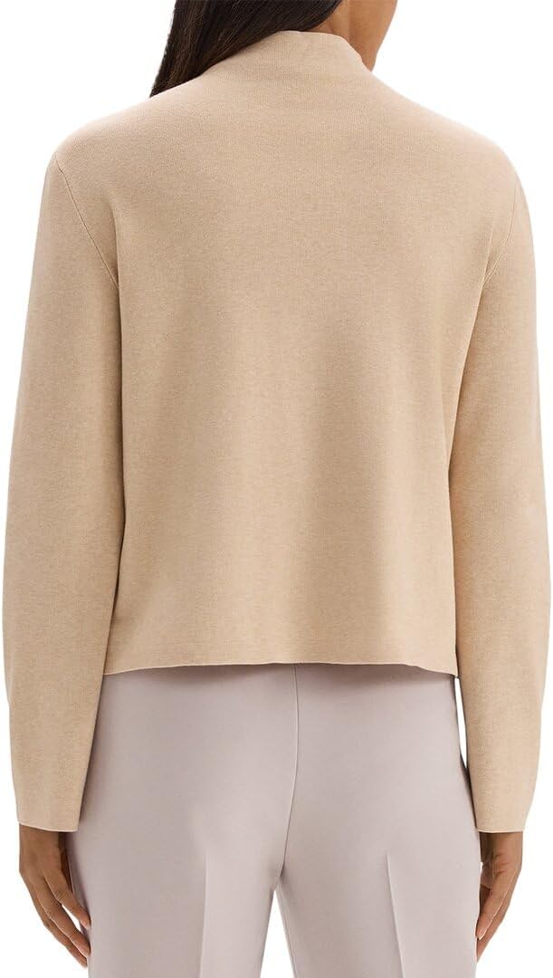 Theory Womens Funnel Neck Pull Over, S, White