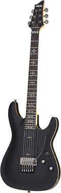 Schecter 3661 Solid-Body Electric Guitar, Aged Black Satin