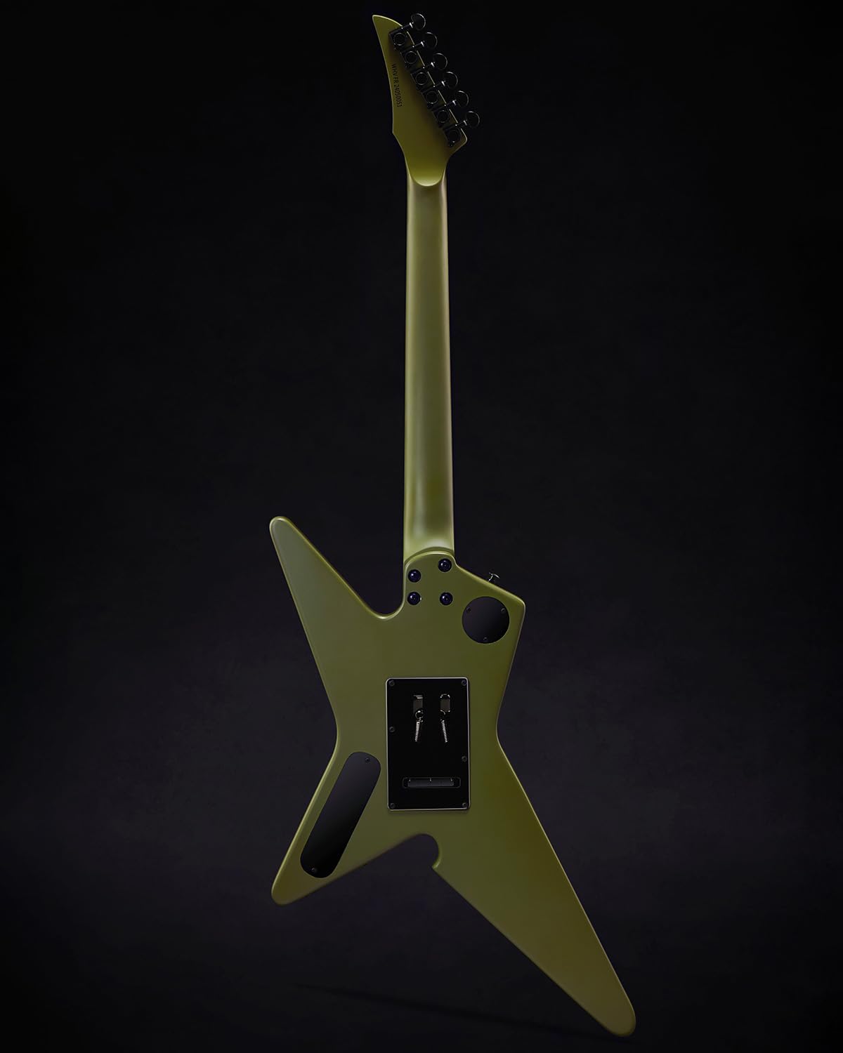 WestCreek HVFR Solid Body Electric Guitar, Heavy Metal Pickups, Heavy Metal Guitar, Rounded End Jumbo Frets (Matte Green)