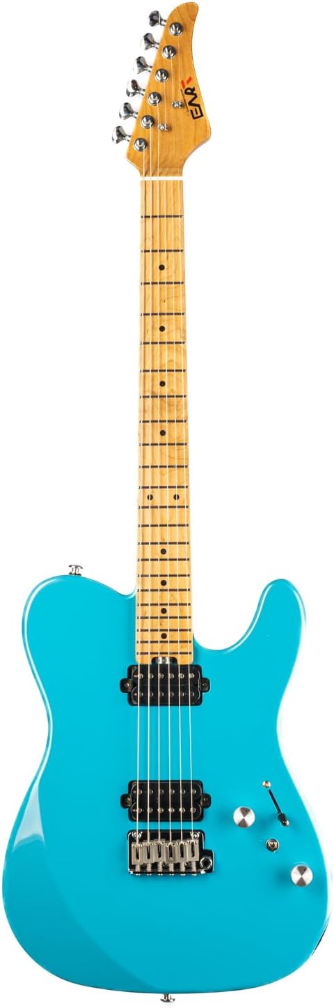EART TL-380 6 String Solid-Body Electric Guitar Roasted Mahogany Body Maple Neck, Available in Gloss Finishes,Right