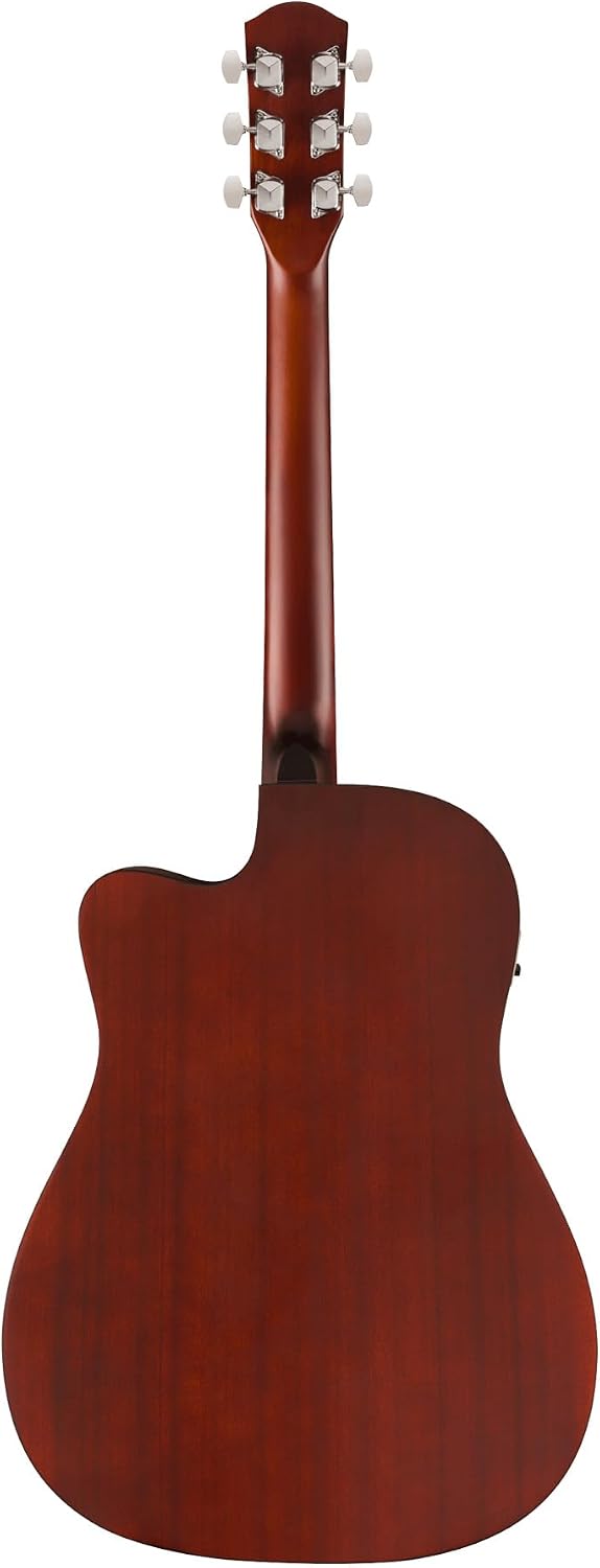 Fender FA Series Dreadnought Acoustic-Electric Guitar - Natural Bundle with Gig Bag, Strap, Strings, Picks, and Austin Bazaar Instructional DVD